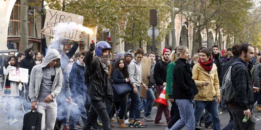 Nouvelle manifestation lycéenne à Paris en hommage à Rémi Fraisse