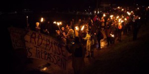 A Roybon, une marche aux flambeaux « pour que la nature reprenne ses droits »