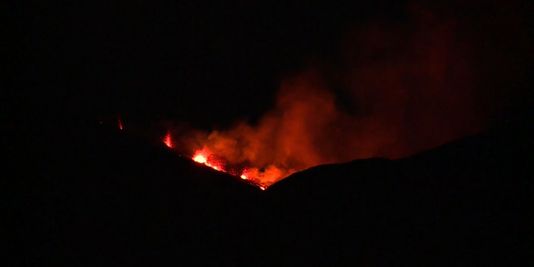 Ile de la Réunion : le piton de la Fournaise en éruption