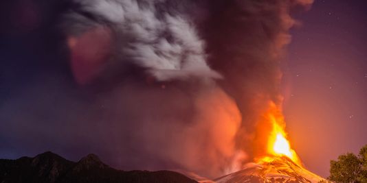 En images : l'éruption du volcan Villarca au Chili