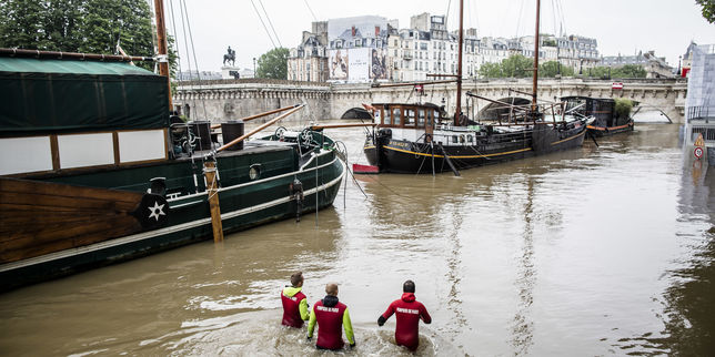 Inondations : les images de la Seine en crue à Paris