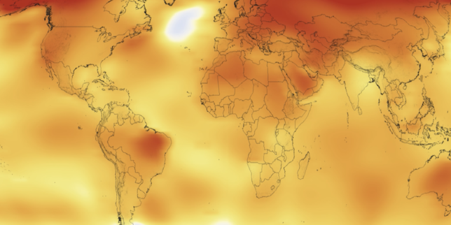 Une animation de la NASA montre l’ampleur du réchauffement climatique