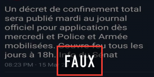 Non, Franceinfo n’a pas annoncé un « décret de confinement total »