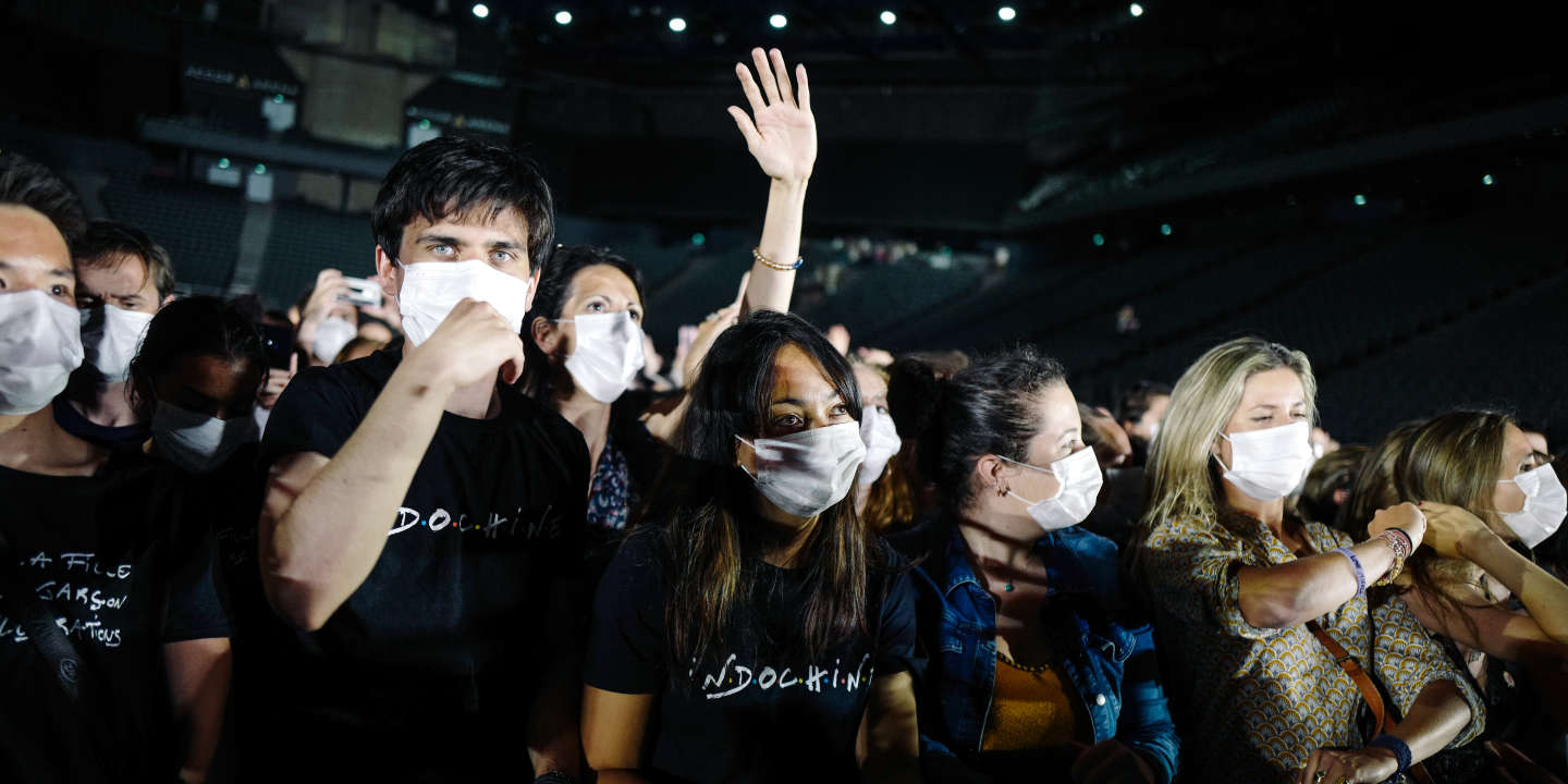 Assister à un concert masqué ne présente pas de risque de contamination aggravé
