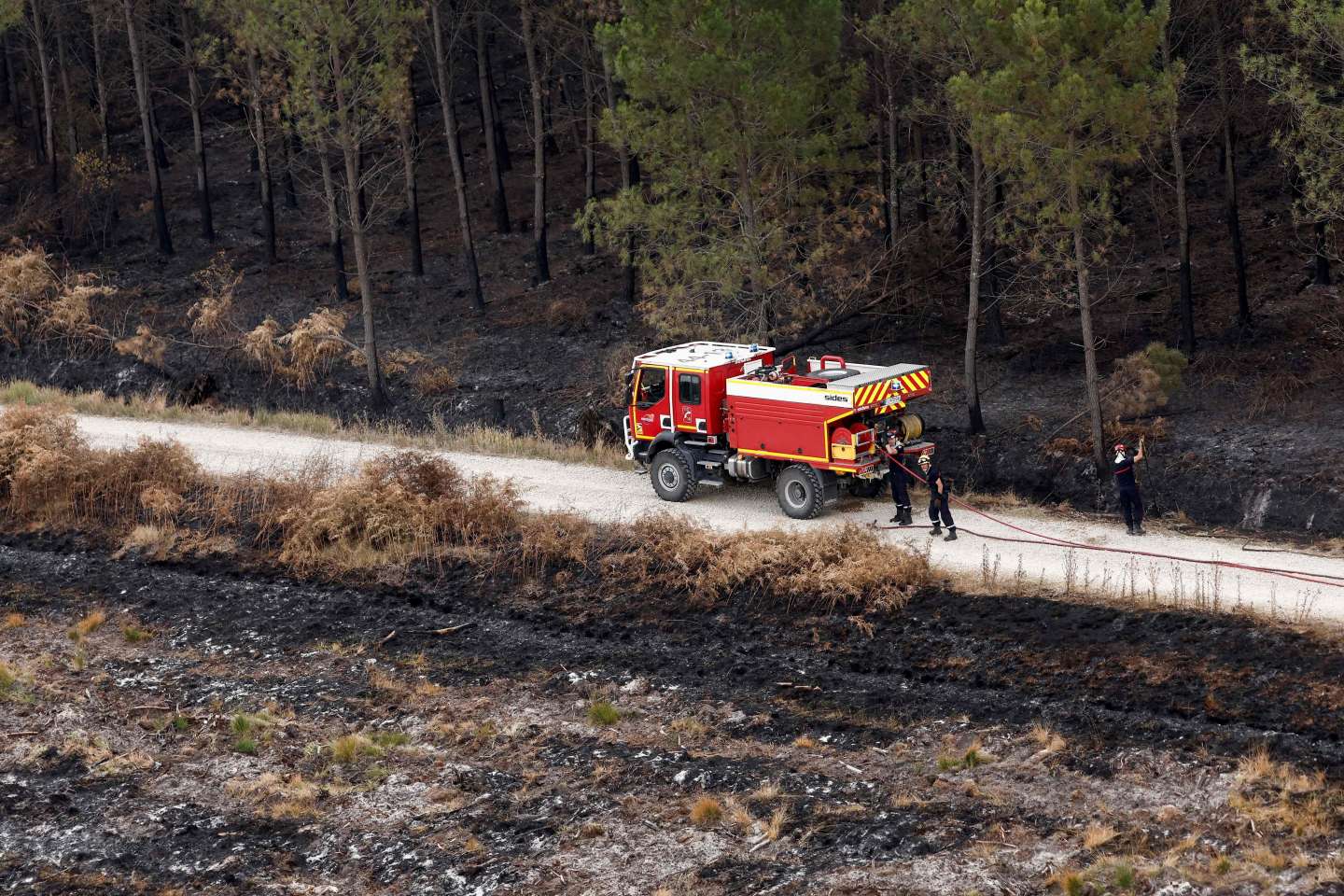 Incendie dans l’Hérault : un feu brûle près de 700 hectares et continue sa progression vers l’est