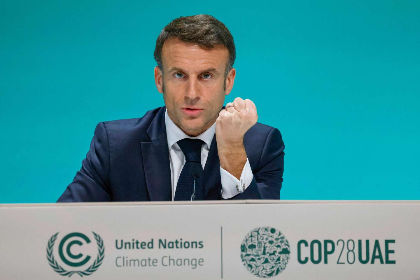 A la COP28, Emmanuel Macron énumère les priorités de la France pour faire face au dérèglement climatique