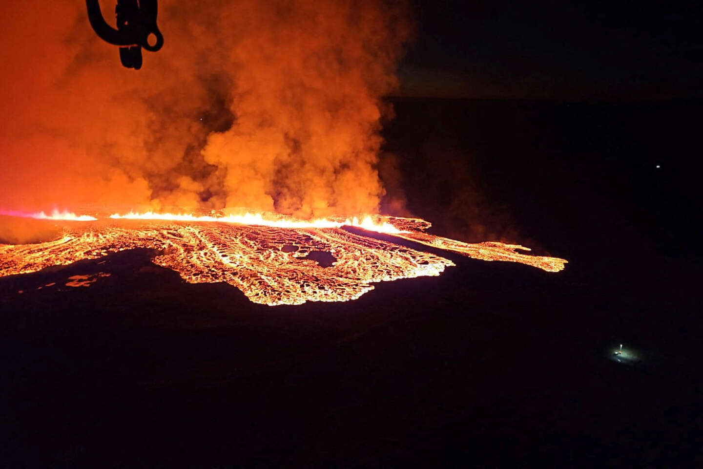 En images : nouvelle éruption du volcan Sundhnjukagigar en Islande