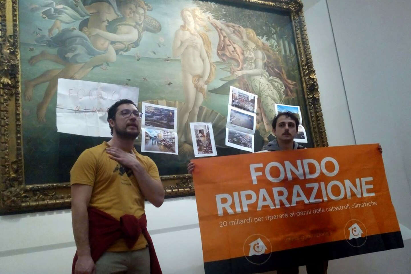 Un tableau de Botticelli à Florence pris pour cible par des défenseurs du climat