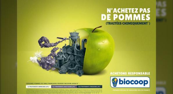 Justice : Biocoop condamné à payer 30.000€ pour avoir critiqué les pommes non bio