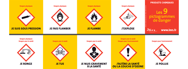 Tous les produits chimiques doivent être étiquetés selon le règlement CLP au 1er juin 2017