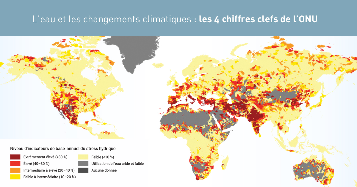 [INFOGRAPHIE] L'eau et les changements climatiques : les quatre chiffres clefs de l'ONU
