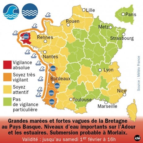 Le Finistère a été placé en alerte rouge pour les crues