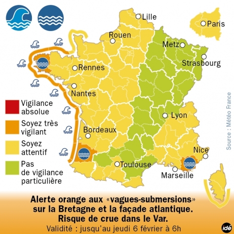 Grandes marées et coups de vent : la Bretagne se protège
