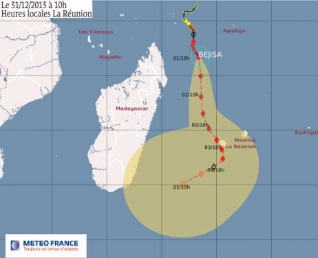 L'île de La Réunion en pré-alerte cyclonique