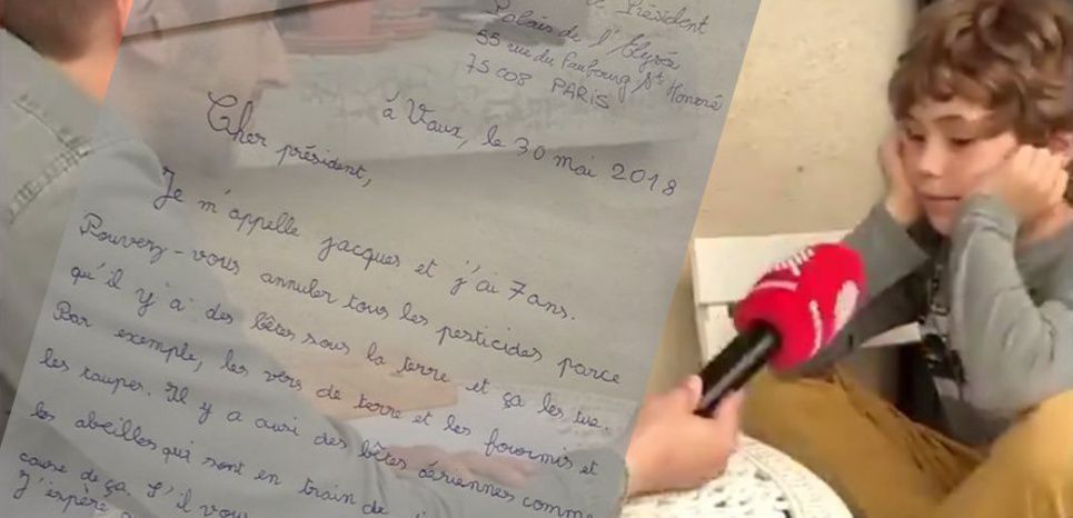 'Cher président' : la lettre de Jacques, 7 ans, pour 'annuler' le glyphosate