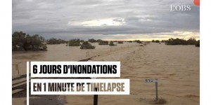 6 jours d'inondations d'une voie ferrée en Australie, filmés en timelapse