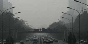 Forte pollution en Chine, Pékin dans le brouillard