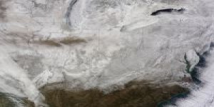En bref : la vague de froid d'Amérique du Nord vue par satellite