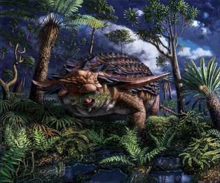 Et 110 millions d'années après, le dernier repas d'un dinosaure...