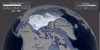 Arctique : 35 ans de fonte de la banquise vue par la Nasa