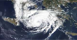 Méditerranée : un cyclone de type tropical s'est formé entre la Grèce et la Sicile