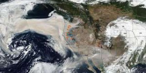 Le nuage de fumée des méga-incendies en Californie arrive en Europe