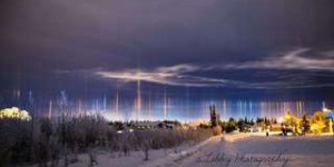 Phénomène météo extraordinaire : les piliers de lumière