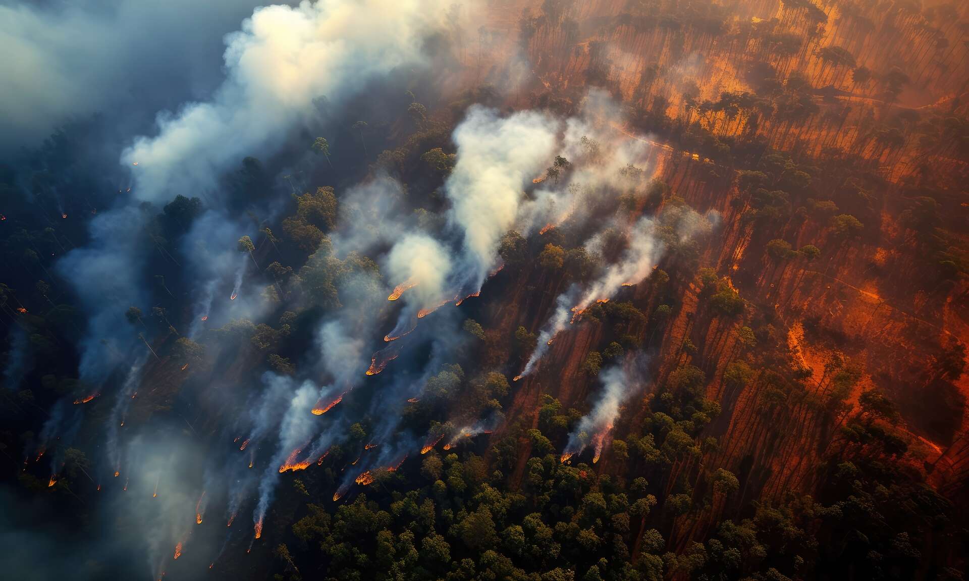 Vu de l’espace : des régions entières ravagées par les incendies de forêt