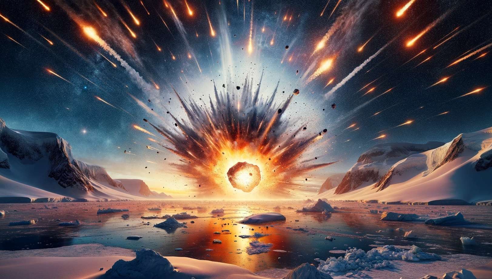 Un astéroïde a explosé au-dessus de l’Antarctique il y a 2,5 millions d’années