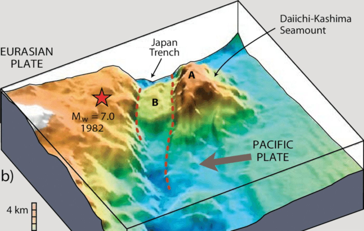 Un volcan sous-marin serait à l’origine des puissants séismes survenus au Japon ces dernières décennies