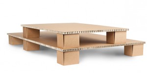 Logistique : des palettes cartons à la demande