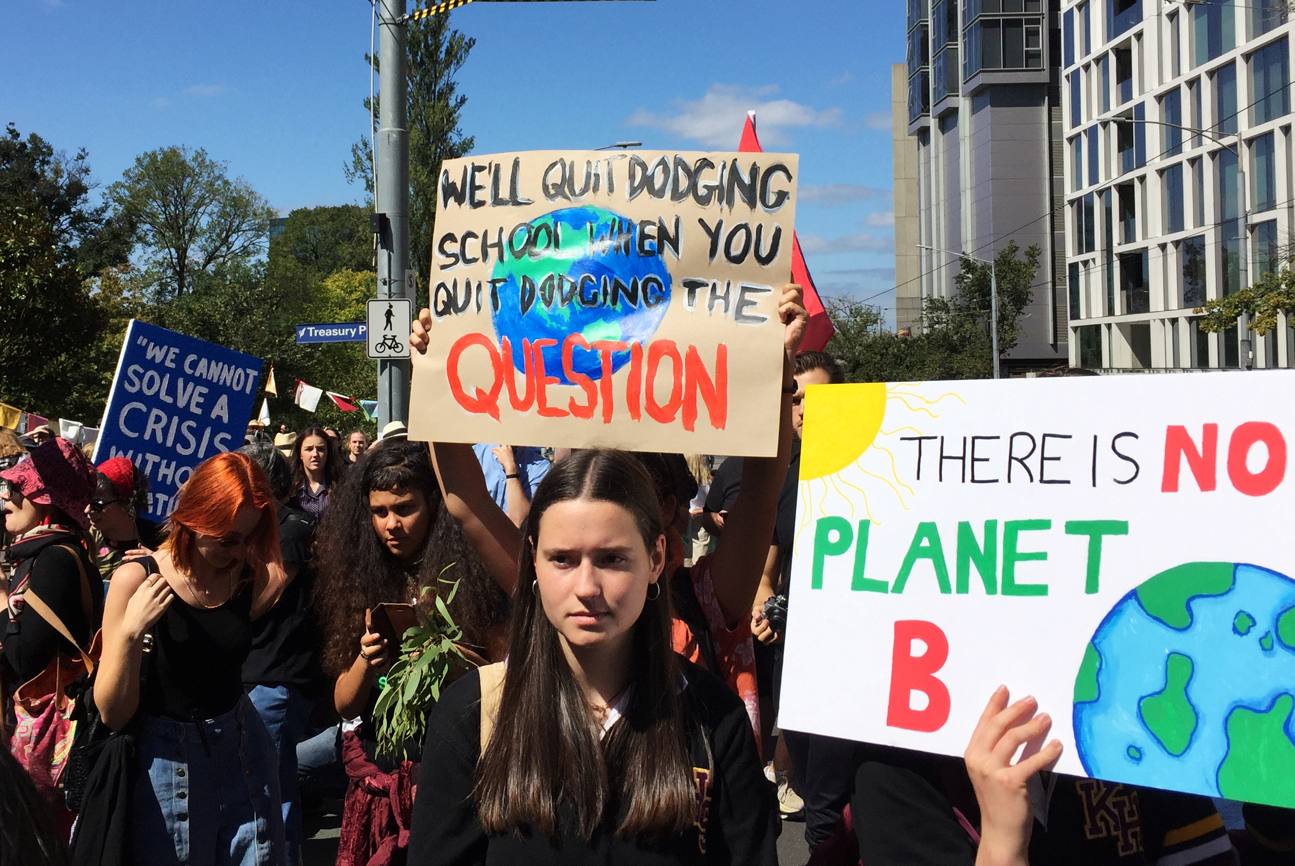 Les jeunes Français mobilisés à l'occasion du mouvement mondial pour le climat
