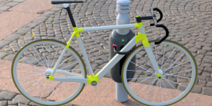 A Rouen, Sharelock cadenasse les vélos sur les potelets