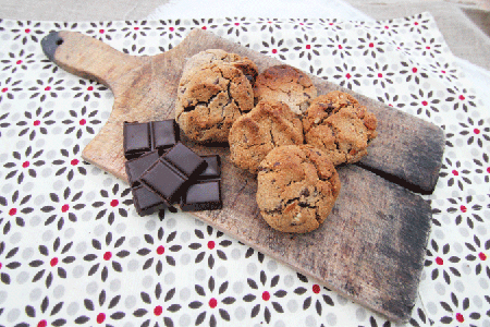 Recette de la semaine : cookies végétaliens chocolat-amandes