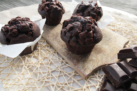 Recette de la semaine : Muffins tout chocolat 