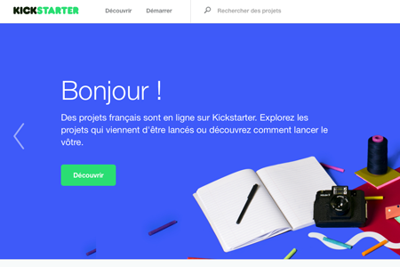 Kickstarter débarque en France