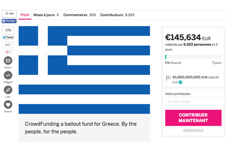 Sauvez la Grèce grâce au crowdfunding