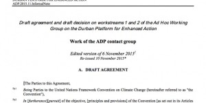 COP21 : voici le texte sur lequel les négociateurs vont bûcher