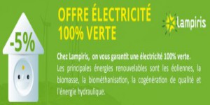 Lampiris : électricité 100% renouvelable à un prix attractif