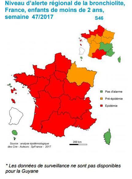 La bronchiolite se propage en France