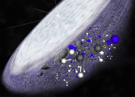 Découverte des briques élémentaires de la vie dans un jeune système stellaire