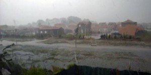 De puissants orages et de très fortes pluies se sont abattus sur les Alpes Maritimes (côte d'Azur)
