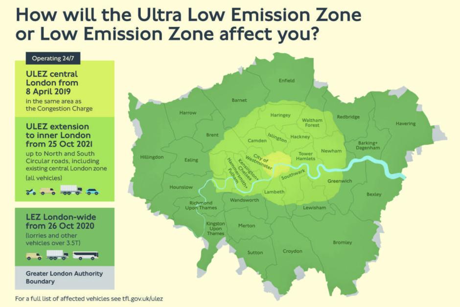 Contre la pollution, une “zone à ultrabasse émission” à Londres