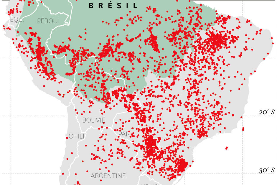 En Amazonie, la déforestation à l’origine des flammes 