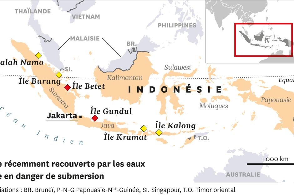 En Indonésie, la mer monte et les îles disparaissent