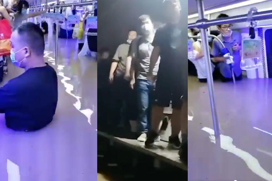 Inondations en Chine : des passagers pris au piège dans le métro de Zhengzhou