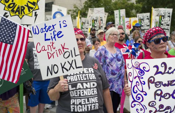 Manifestation anti-Keystone XL: «Ce pipeline ne bénéficie ni aux gens du Nebraska ni aux Américains !»
