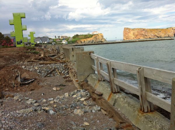 La Gaspésie frappée par l’érosion des côtes