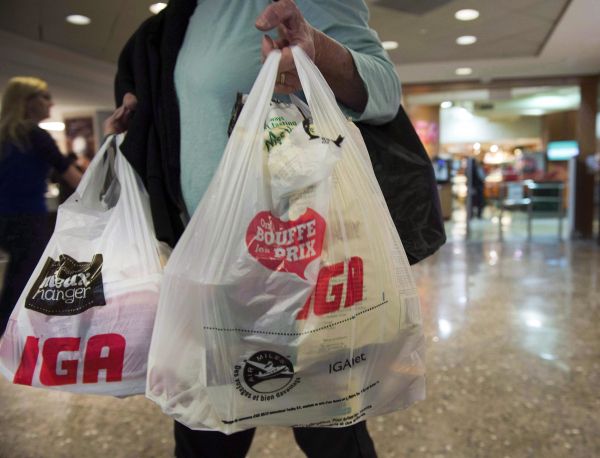 Montréal: disparition des sacs de plastique léger