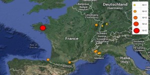 Tremblement de terre sans dégât de magnitude 4,5 près de Vannes
